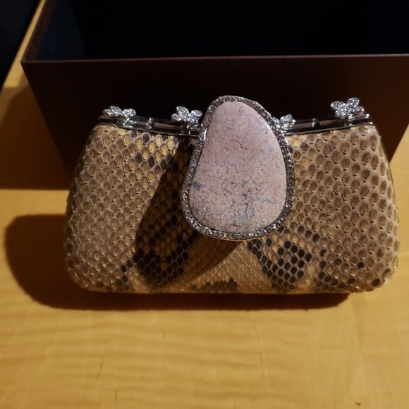Edidi snakeskin clutch handbag - Picture 2 of 9